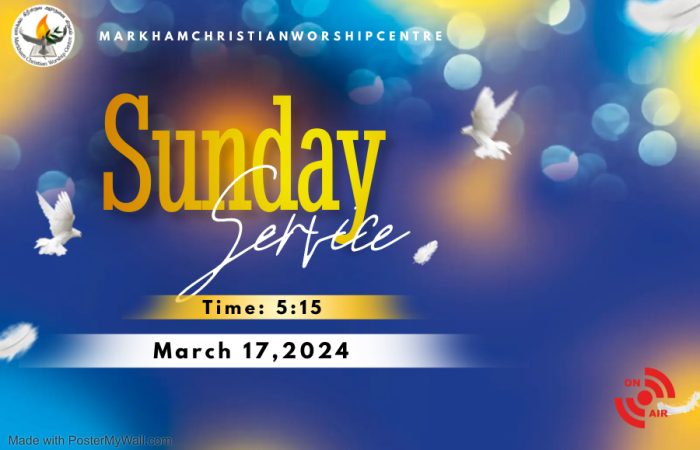 Sunday Service - March 17, 2024